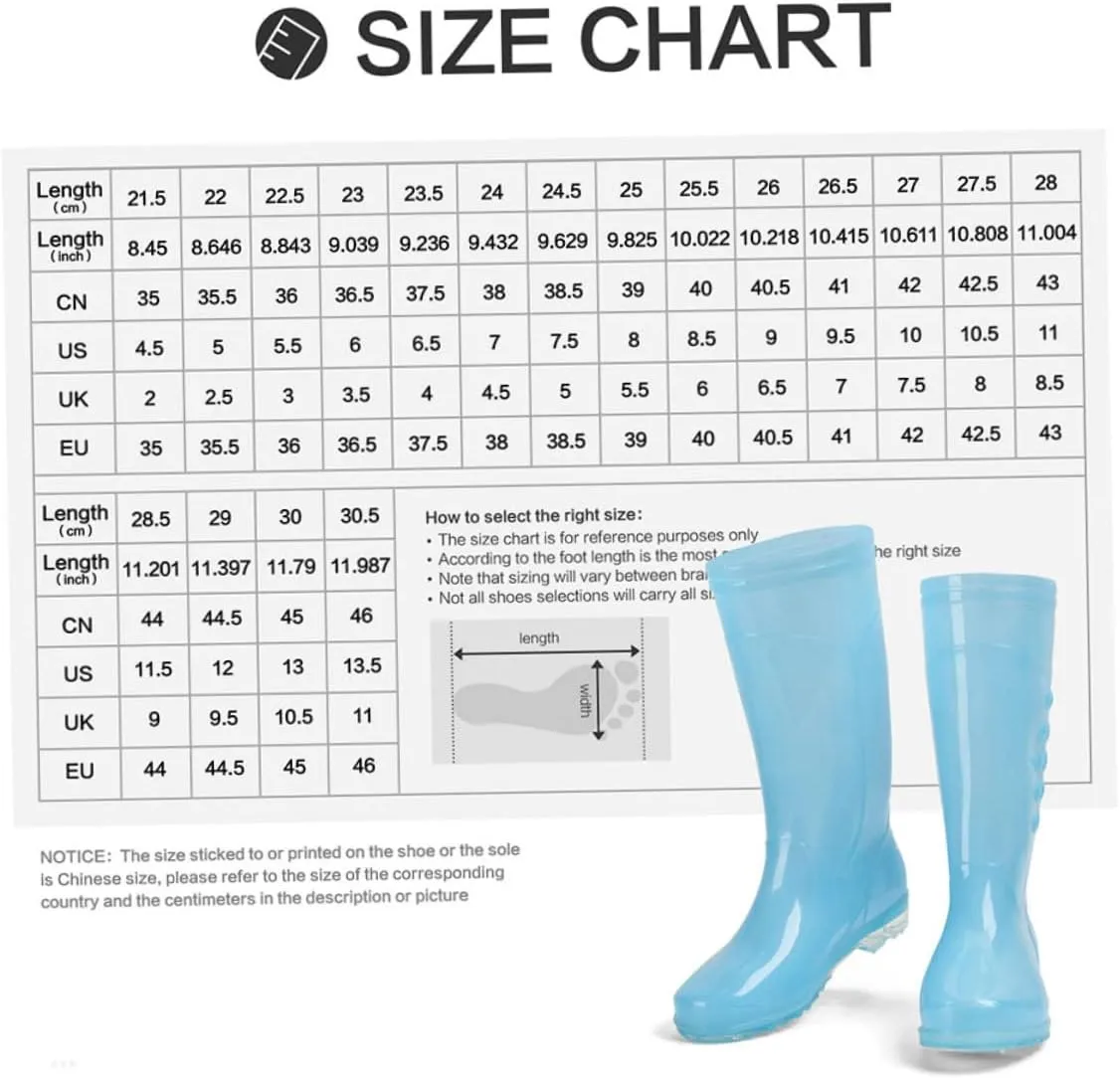 1 Pair Rain Boots Fur Knee Rain Boot Women Rain Shoes Outdoor Knee High Rain Boot Rain Shoes for Men Waterproof Rain Boot Tall Garden Boots Tall Snow Rain Boot Joules Pvc Blue