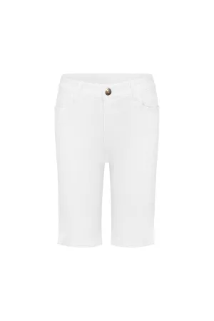 Amber White Denim Shorts
