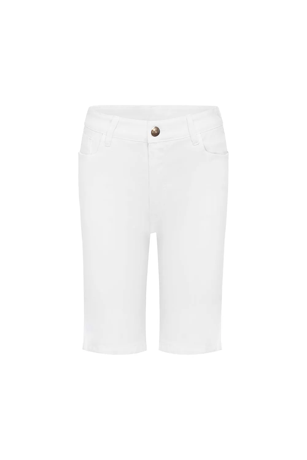 Amber White Denim Shorts
