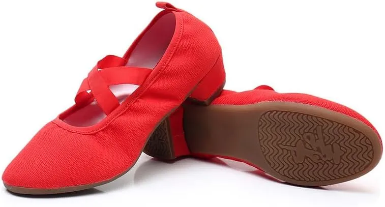AOQUNFS Womens Latin Dance Shoes Close Toe Ballroom Dance Practice Shoes