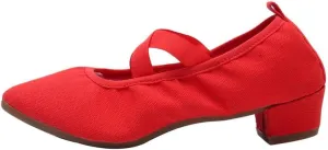AOQUNFS Womens Latin Dance Shoes Close Toe Ballroom Dance Practice Shoes