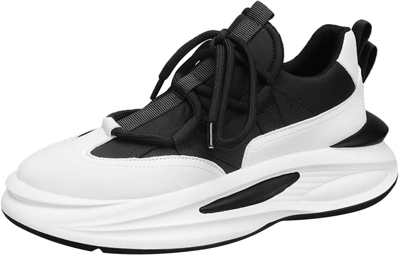 Arch Support Sports Shoes for Men Air Cushion Sole Breathable Shoes Comfortable Lace Up Lightweight Sneaker