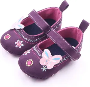 Baby Girls Soft Sneaker Cute Bow Flower Loafers Sport Shoes Summer Casual Sandals Toddler Cotton First Walking Shoes
