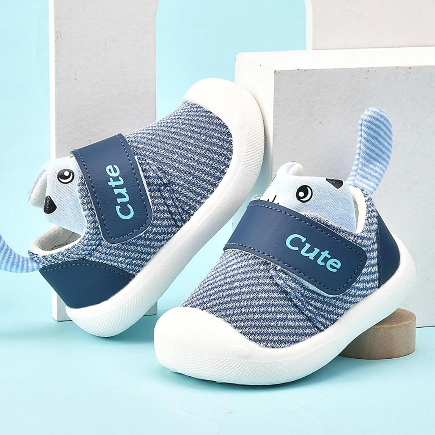 Baby Infant Cotton Sneakers Hook Loop Non Slip First Walking Sport Shoes Toddler Newborn Soft Lightweight Casual Shoes