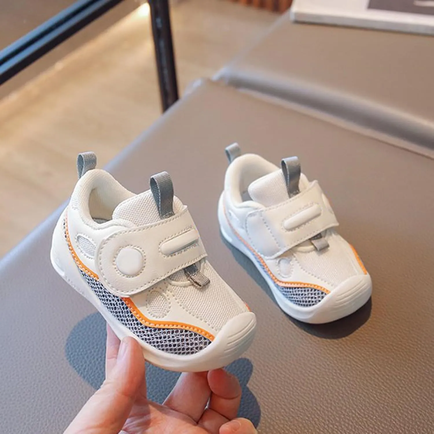 Baby Trainers Toddler Girls Boys Lightweight Breathable Sneakers Non Slip Soft Sole First Walking Shoes for Infant