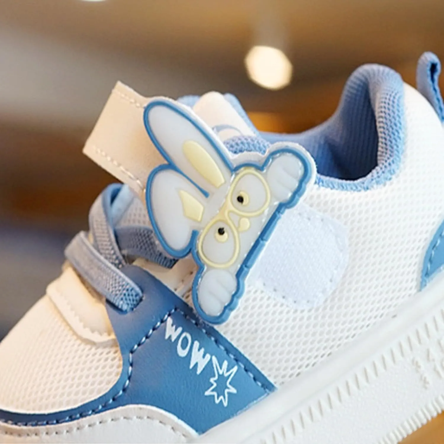 Baby Walking Shoes for Toddler Girl Boys Little Bunny Prewalker Breathable Mesh Rubber Soft Sole Flat Sneakers