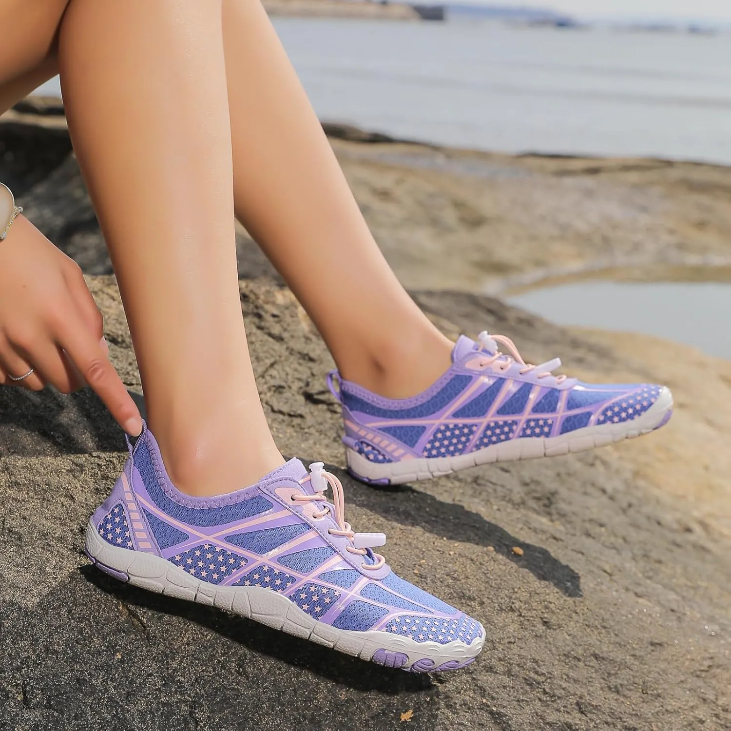 Barefoot Shoes Women Walking Arch Support Hiking Water Shoes with Arch Support for Women Walking with Wide Toe Box Zero Drop Trail Hiking Running Sneakers Breathable Lightweight Outdoor Footwear