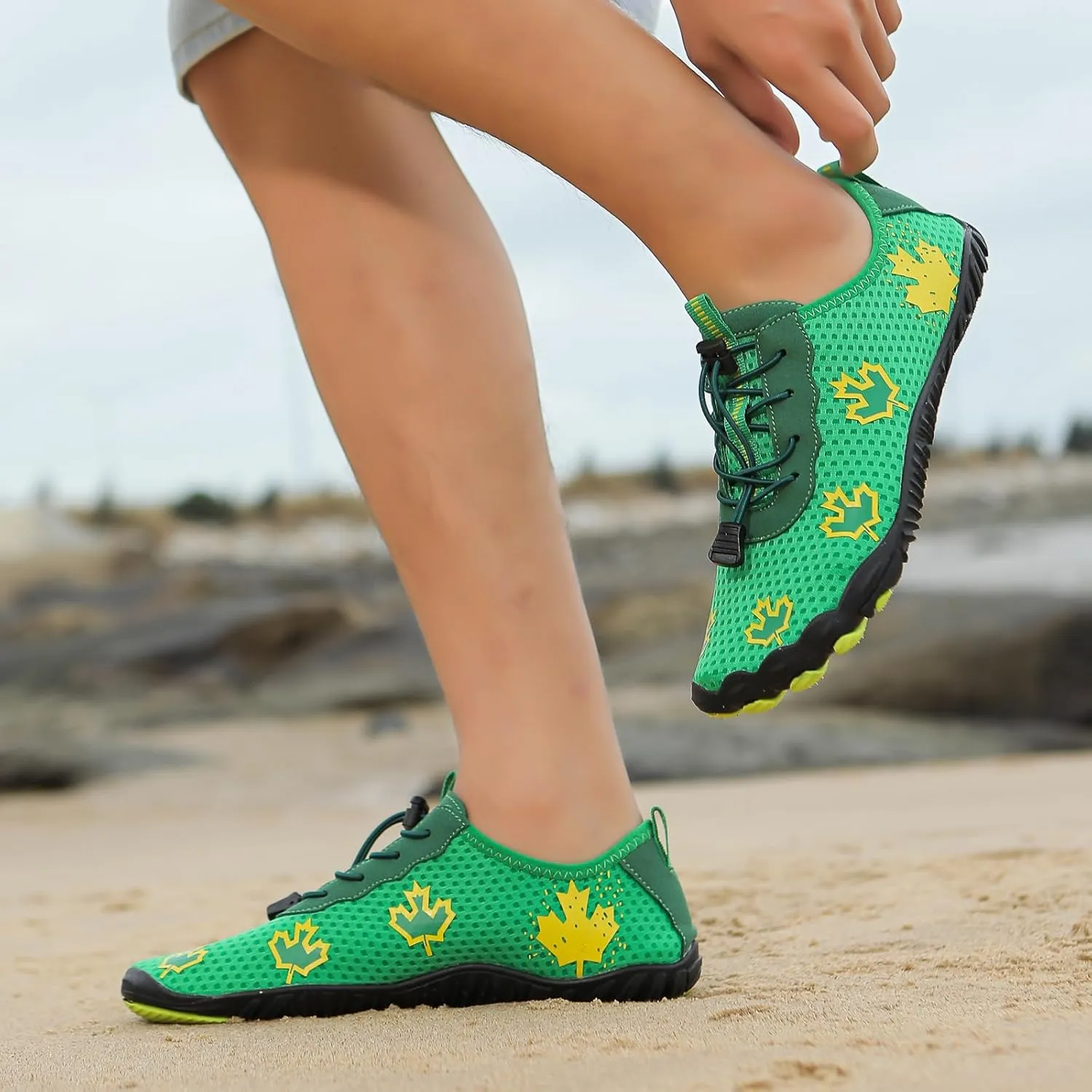 Barefoot Zero Drop Hiking Waterproof Shoes Women Grounded Waterproof Footwear for Women Breathable Non-Slip Athletic Footwear Wide Toe Water Shoes for Hiking Neuropathy Lightweight Walking Shoe