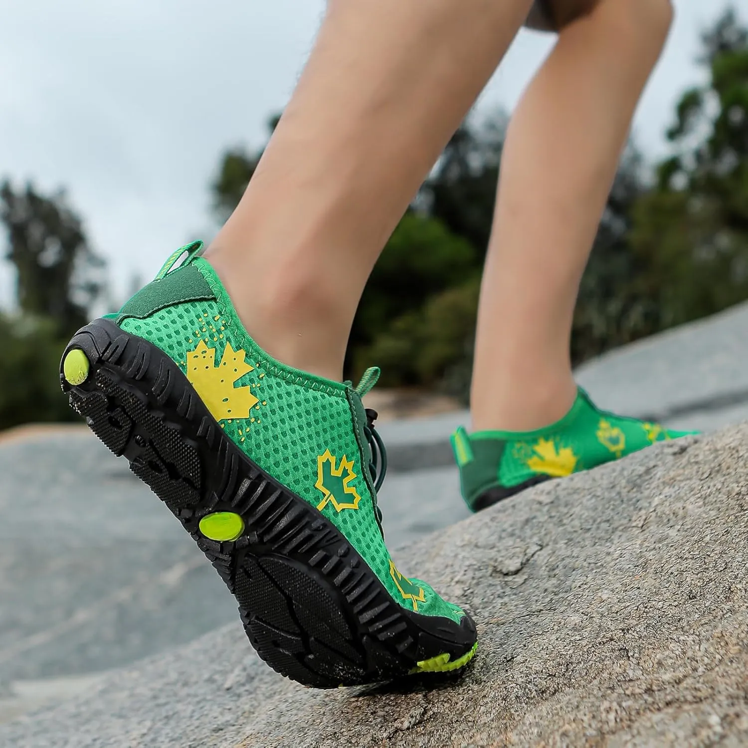 Barefoot Zero Drop Hiking Waterproof Shoes Women Grounded Waterproof Footwear for Women Breathable Non-Slip Athletic Footwear Wide Toe Water Shoes for Hiking Neuropathy Lightweight Walking Shoe
