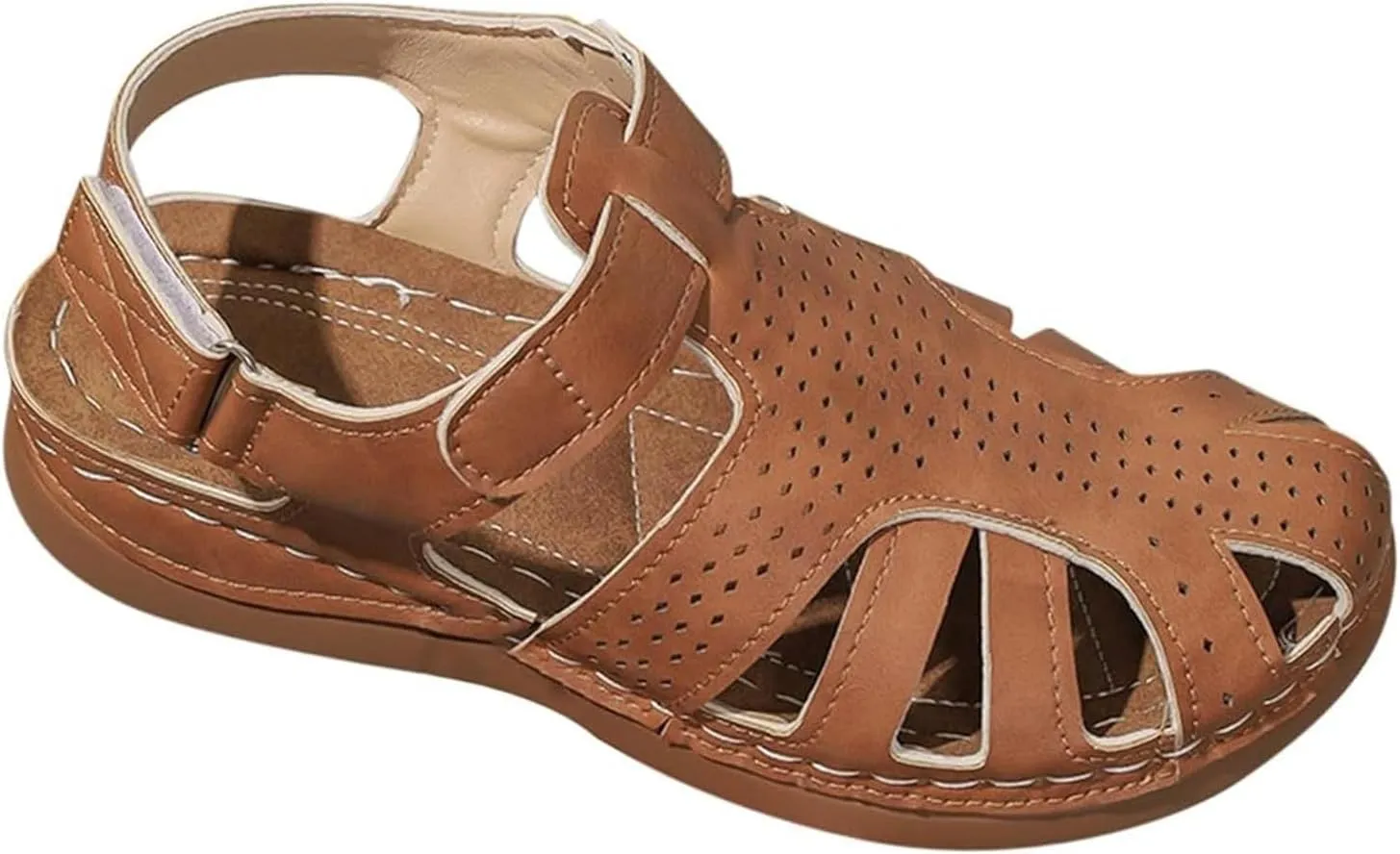 Black Sandals Women Flat Strappy Platform Sandals Comfortable Lightweight Walking Ankle Strap Casual Low Wedge Shoes