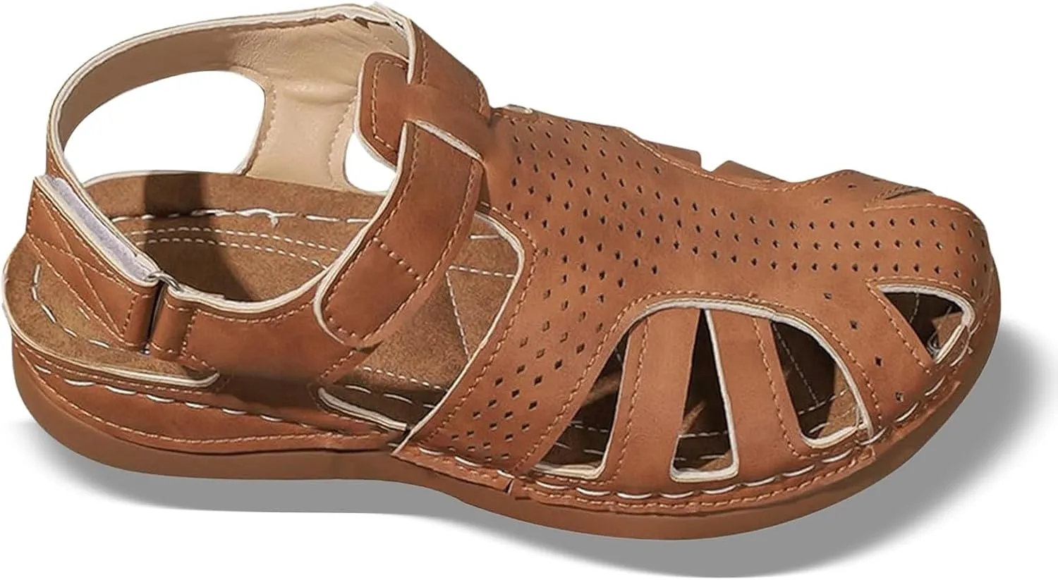 Black Sandals Women Flat Strappy Platform Sandals Comfortable Lightweight Walking Ankle Strap Casual Low Wedge Shoes