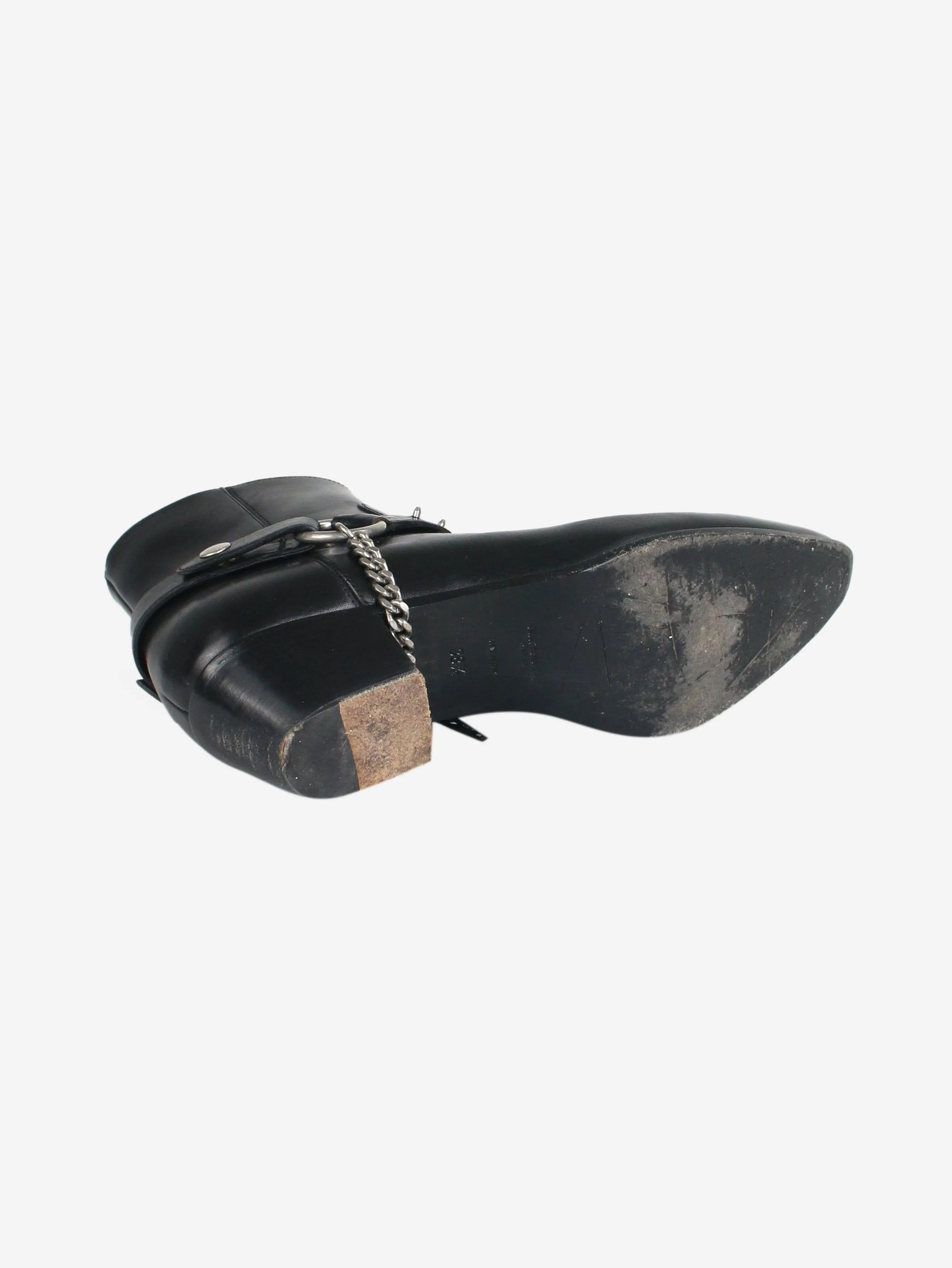 Black spiked ankle boots - size EU 38.5