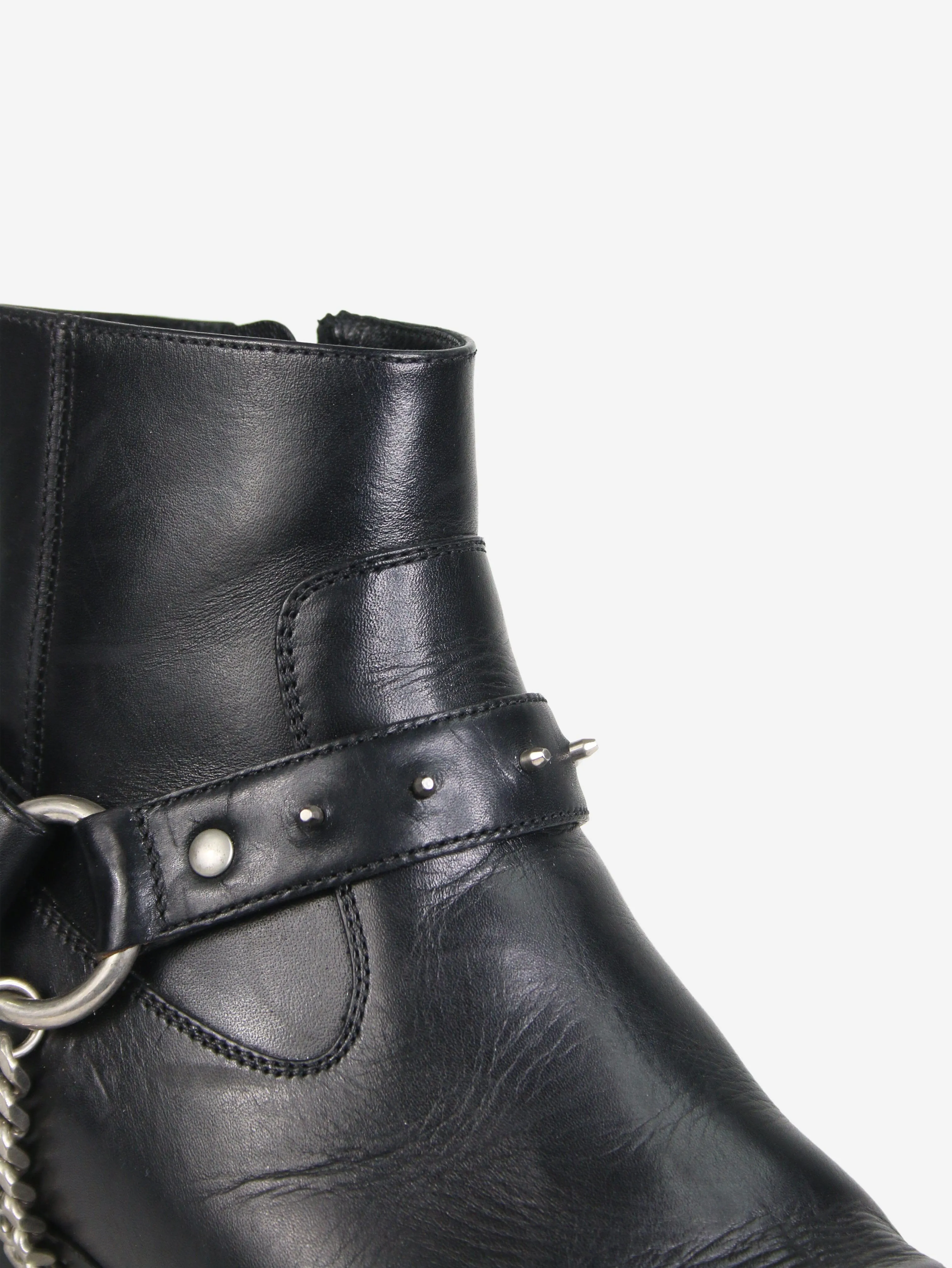 Black spiked ankle boots - size EU 38.5