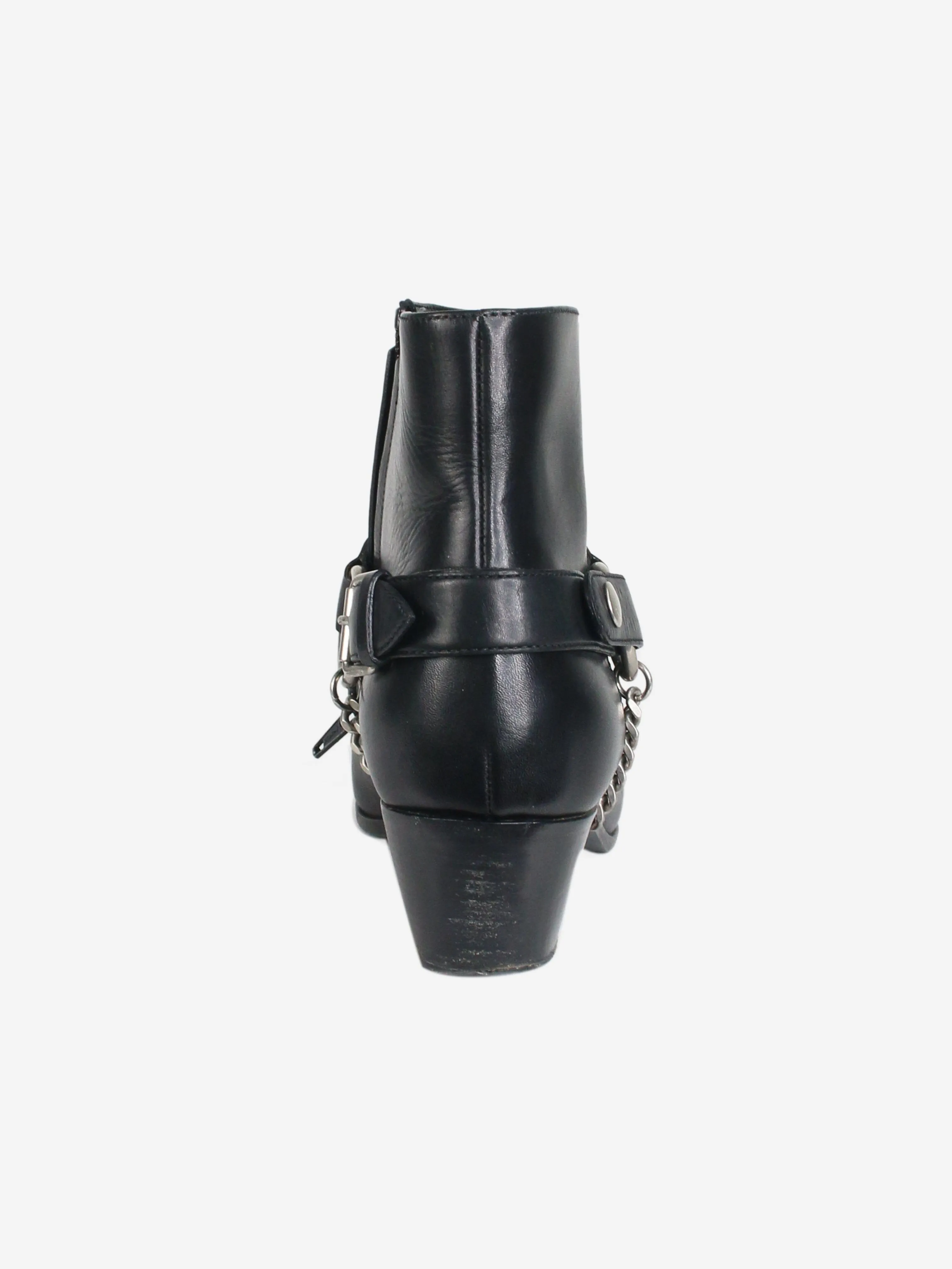 Black spiked ankle boots - size EU 38.5