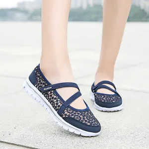 Cilool Lace Breathable Casual Flat Shoes
