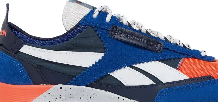 Classic leather legacy 'collegiate royal orange speckle' Reebok sneakers, blue