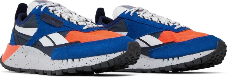 Classic leather legacy 'collegiate royal orange speckle' Reebok sneakers, blue