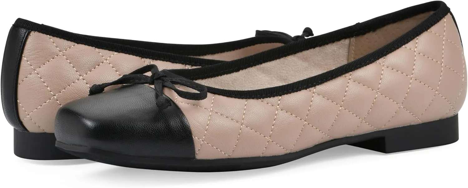 CLIFFS BY WHITE MOUNTAIN Women's Besima Cushioned Quilted Ballet Flat