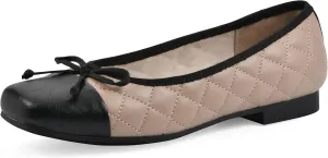 CLIFFS BY WHITE MOUNTAIN Women's Besima Cushioned Quilted Ballet Flat
