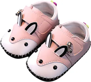 Cute artoon Prewalkers Shoes for Infant Baby Boys Girls Soft Sole Leather Non Slip Comfortable Sports Footwear