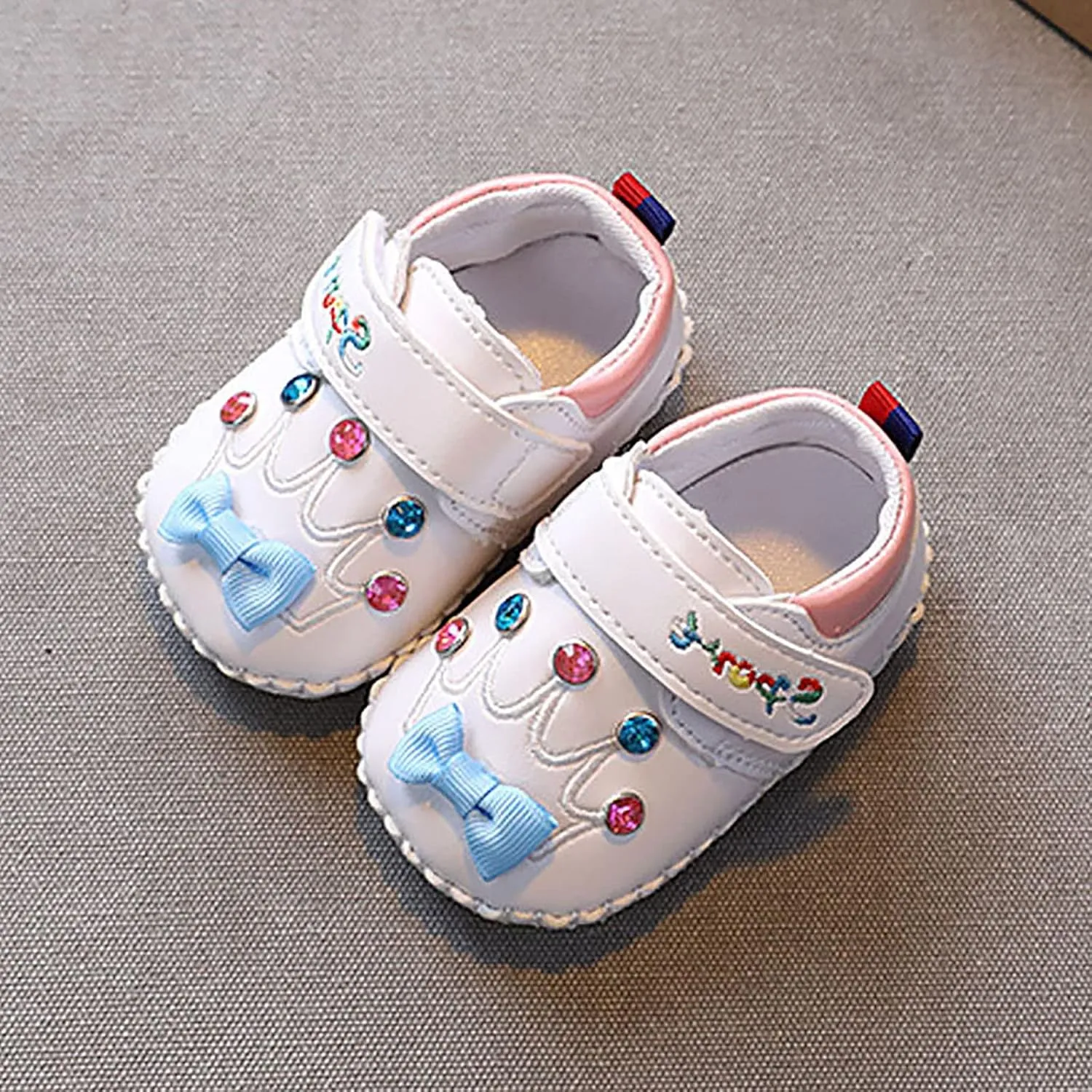 Cute artoon Prewalkers Shoes for Infant Baby Boys Girls Soft Sole Leather Non Slip Comfortable Sports Footwear