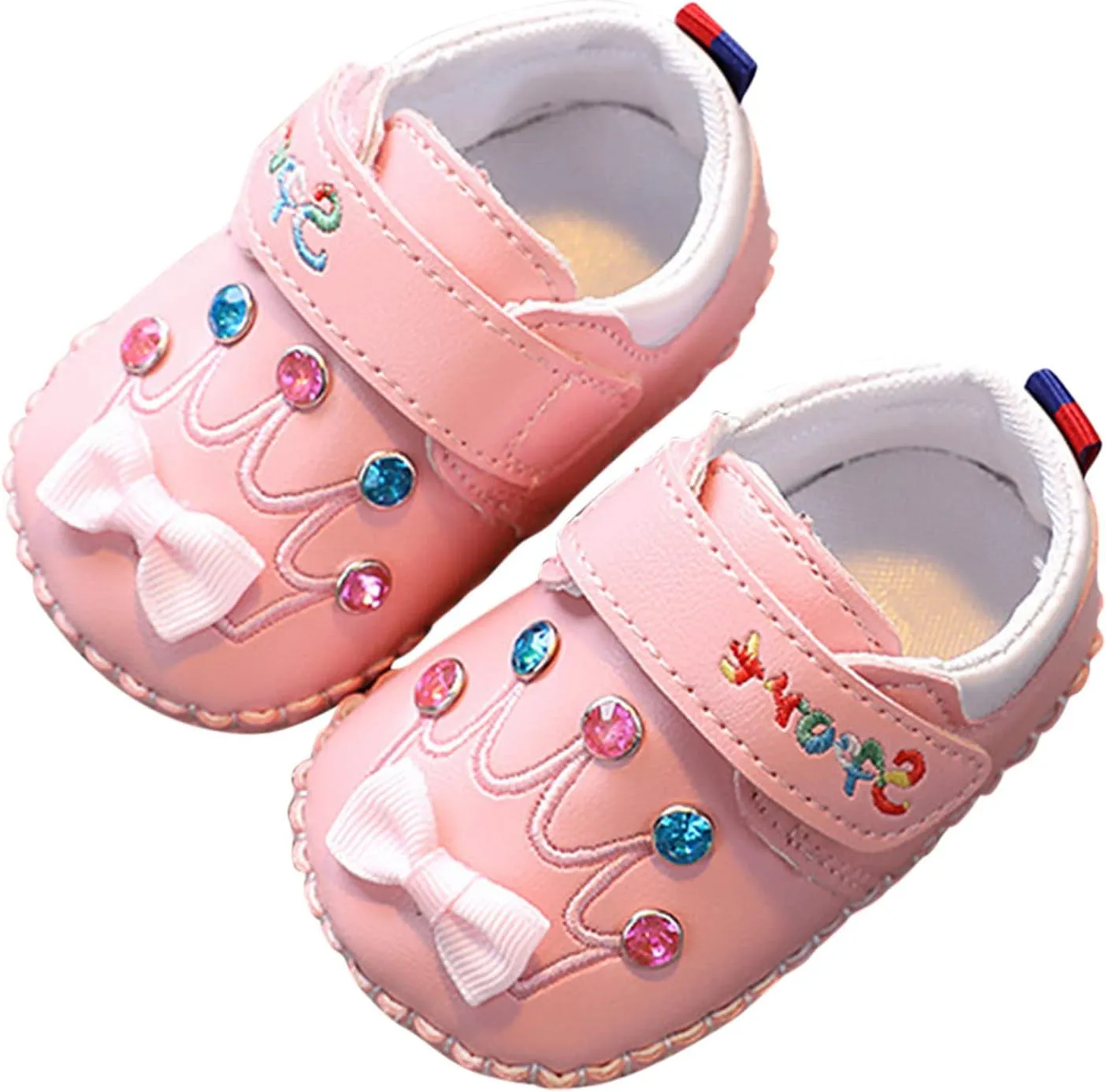 Cute artoon Prewalkers Shoes for Infant Baby Boys Girls Soft Sole Leather Non Slip Comfortable Sports Footwear