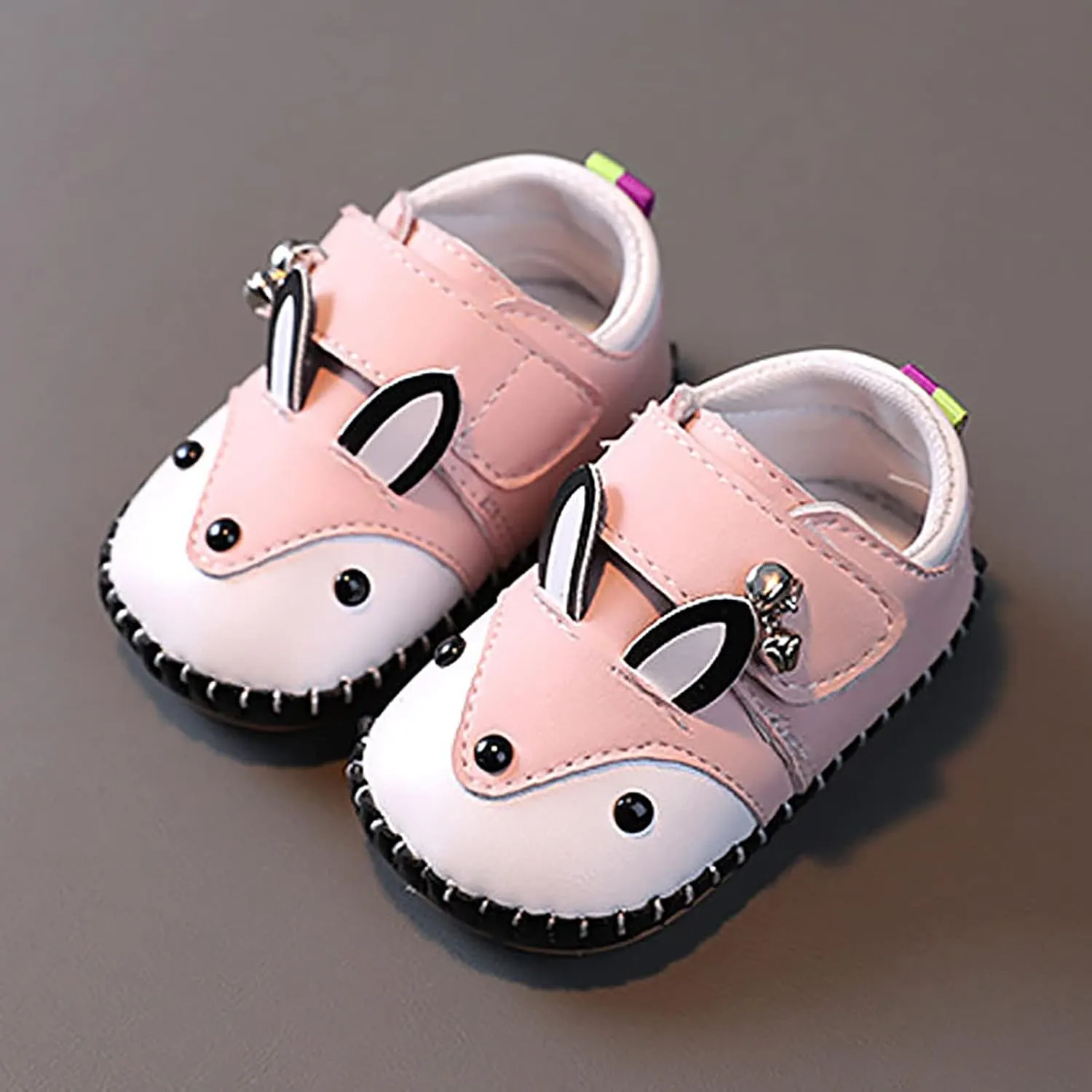 Cute artoon Prewalkers Shoes for Infant Baby Boys Girls Soft Sole Leather Non Slip Comfortable Sports Footwear