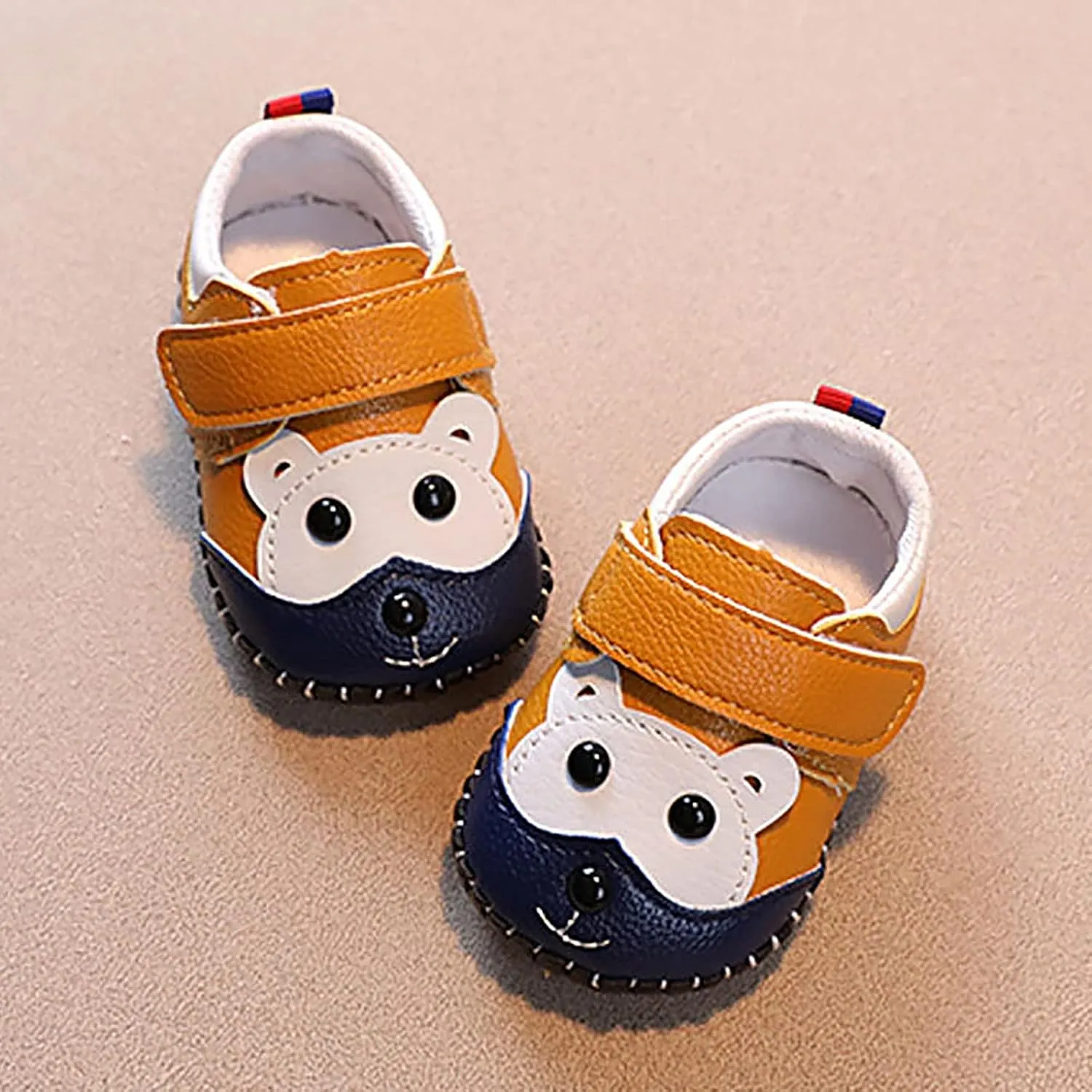 Cute artoon Prewalkers Shoes for Infant Baby Boys Girls Soft Sole Leather Non Slip Comfortable Sports Footwear