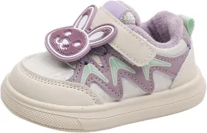 Cute Bunny Sneakers for Infant Girls Boys, Baby Toddler Flat Walking Shoes Lightweight Soft Sport Running Shoes