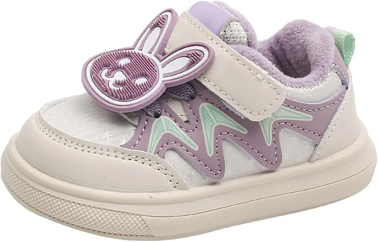 Cute Bunny Sneakers for Infant Girls Boys, Baby Toddler Flat Walking Shoes Lightweight Soft Sport Running Shoes