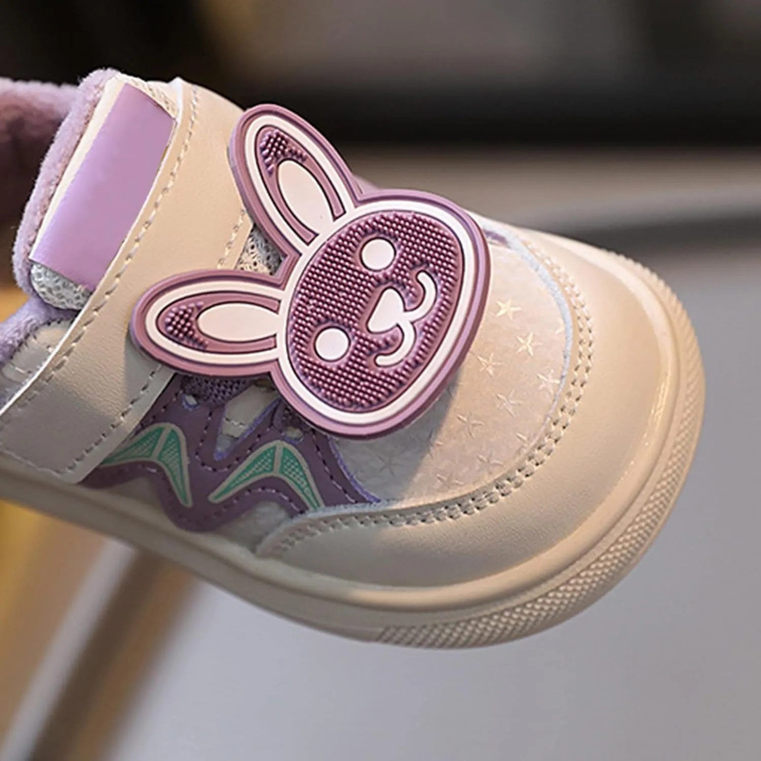 Cute Bunny Sneakers for Infant Girls Boys, Baby Toddler Flat Walking Shoes Lightweight Soft Sport Running Shoes