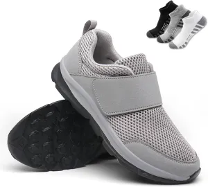 Diabetic Sneakers,Men's and Women's Wide Last Breathable Cushioning Outdoor Hiking Shoes