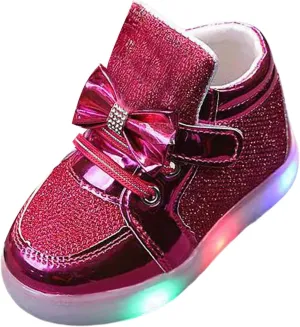 Fashion Light Baby Shoes Casual Children Boys Girls Soft Sports Shoes for Kids Trendy Tennis Sneakers with Bowknot