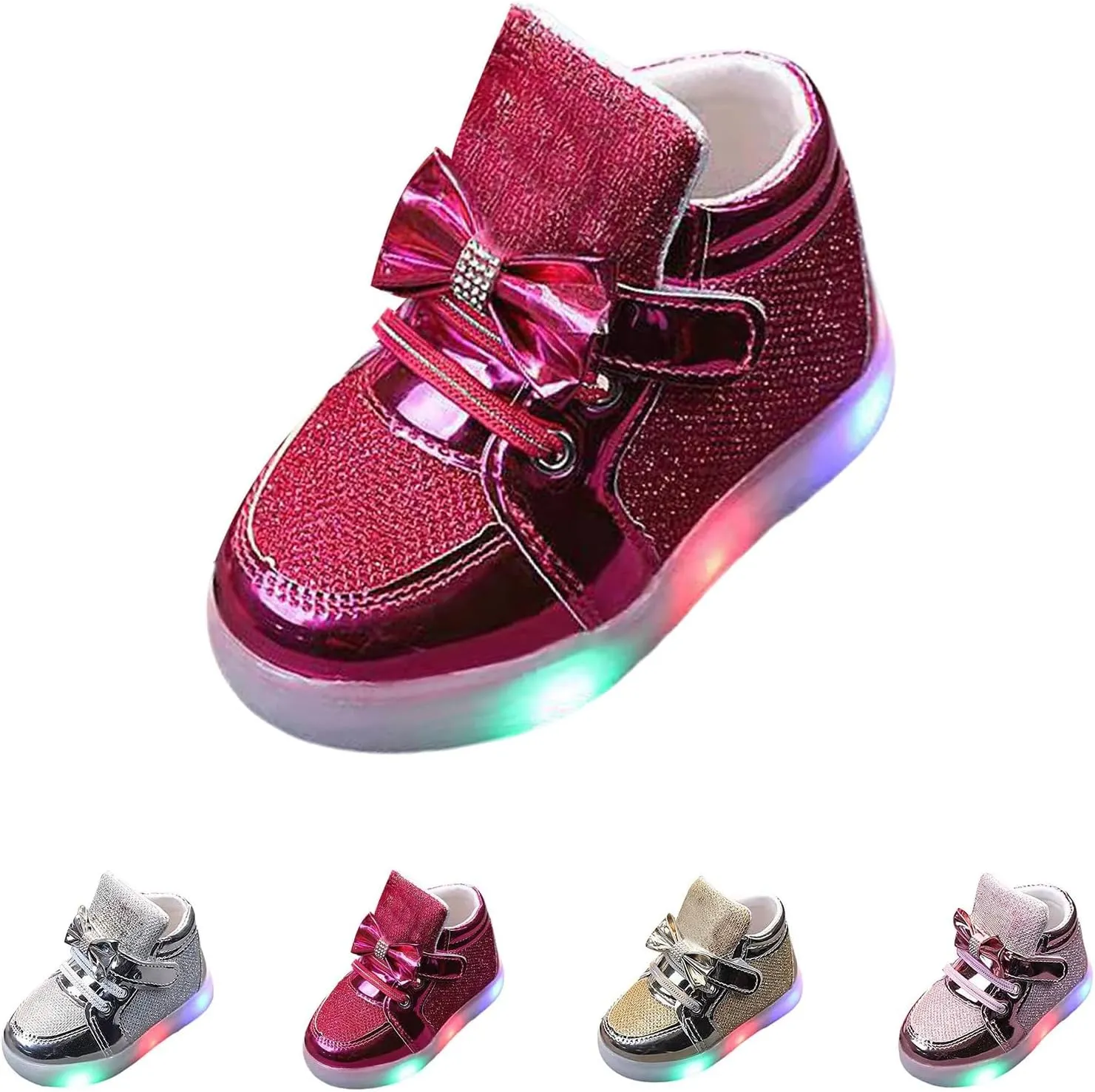 Fashion Light Baby Shoes Casual Children Boys Girls Soft Sports Shoes for Kids Trendy Tennis Sneakers with Bowknot