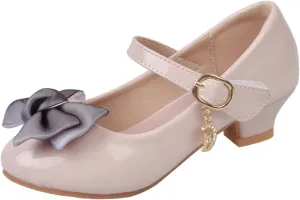 Girls Mary Jane Dress Shoes Pumps Low Heels Flower Party Wedding Shoes School Girl Shoes Kids