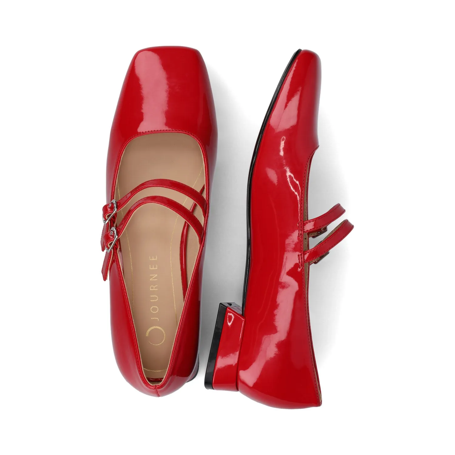 GREDAH MARY JANE DRESS FLATS IN WIDE