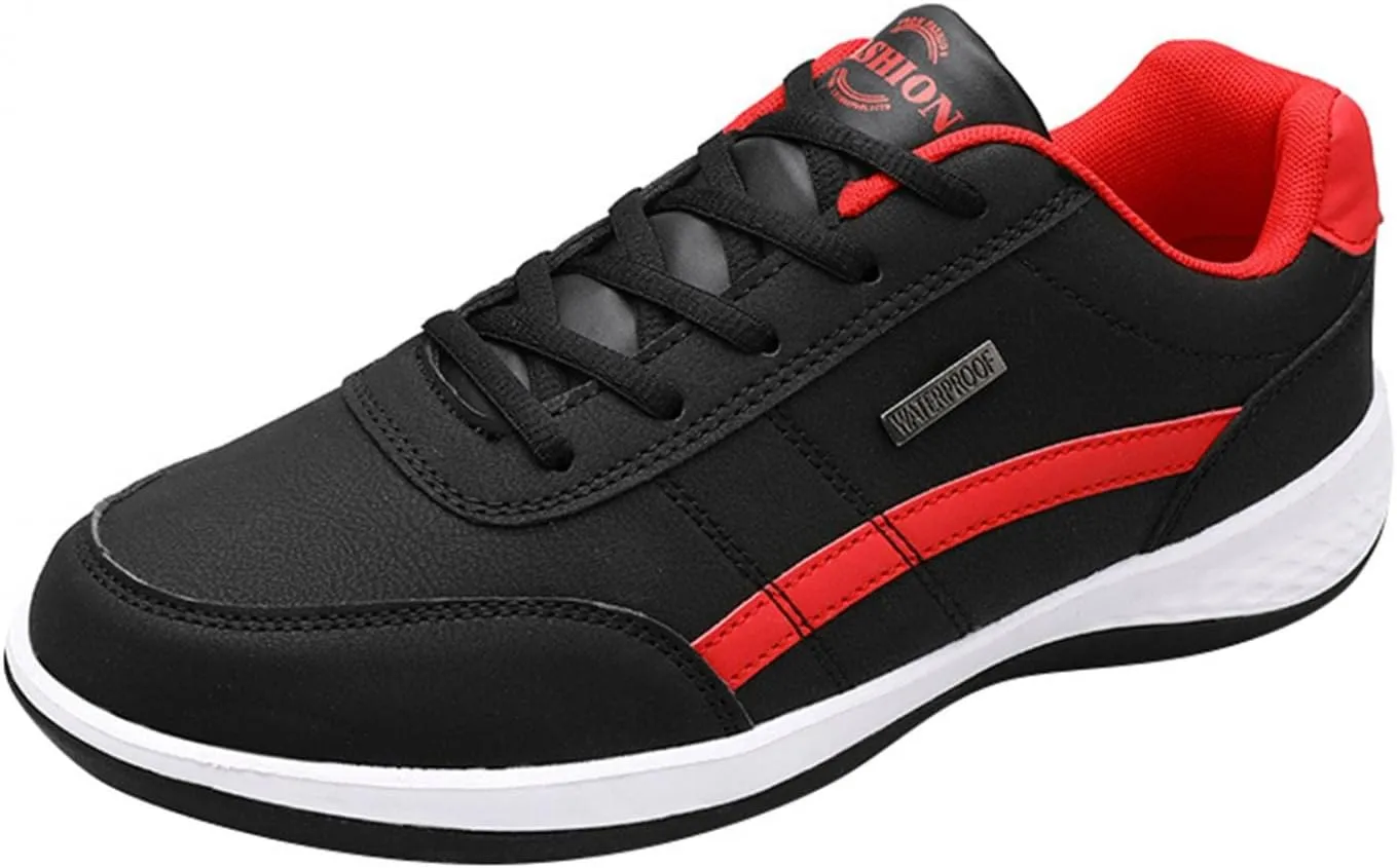 Hbeylia Mens Lightweight Walking Shoes Comfortable Lace Up Athletic Cushioned Sports Sneakers for Tennis, Gym, Running, Hiking,Casual Workout
