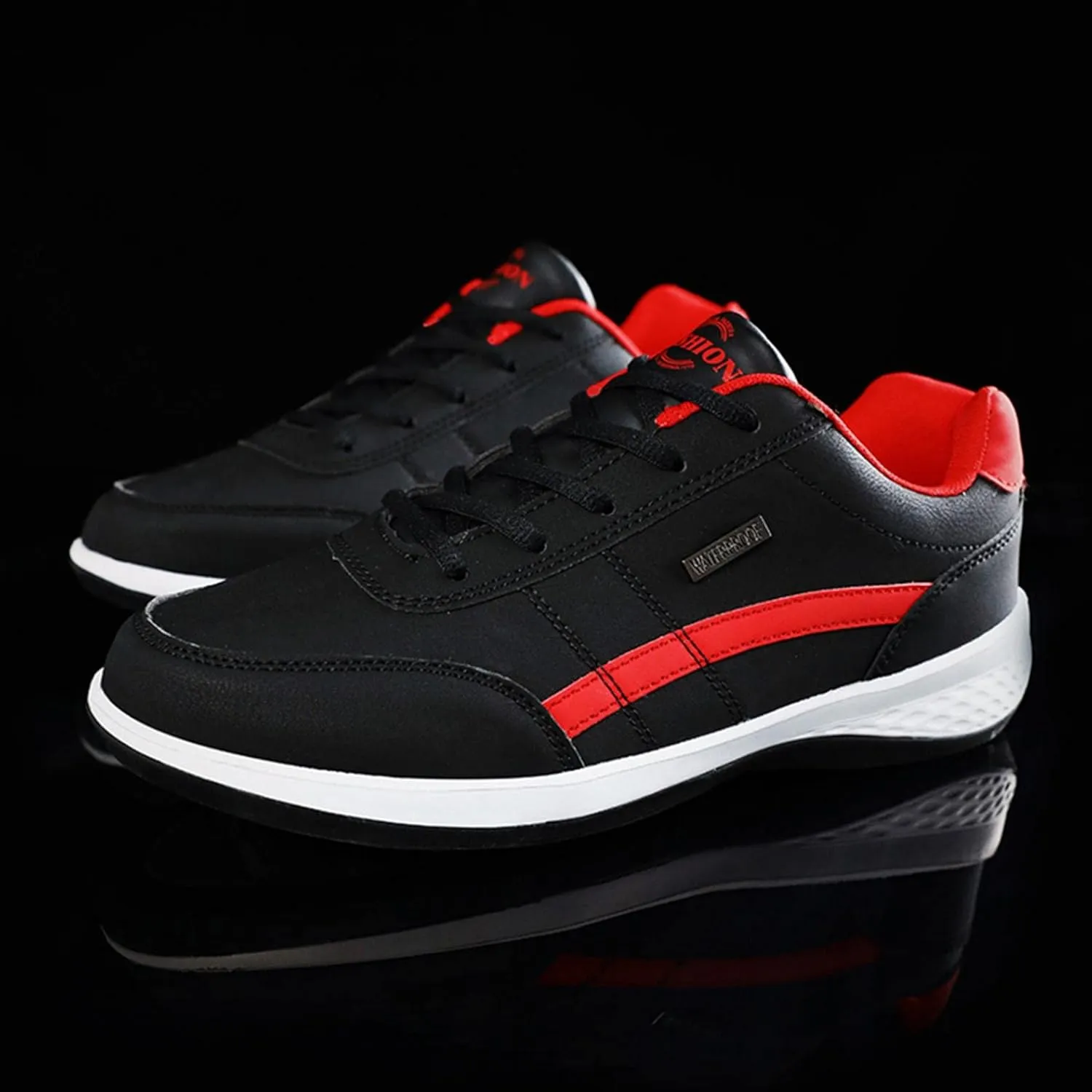 Hbeylia Mens Lightweight Walking Shoes Comfortable Lace Up Athletic Cushioned Sports Sneakers for Tennis, Gym, Running, Hiking,Casual Workout