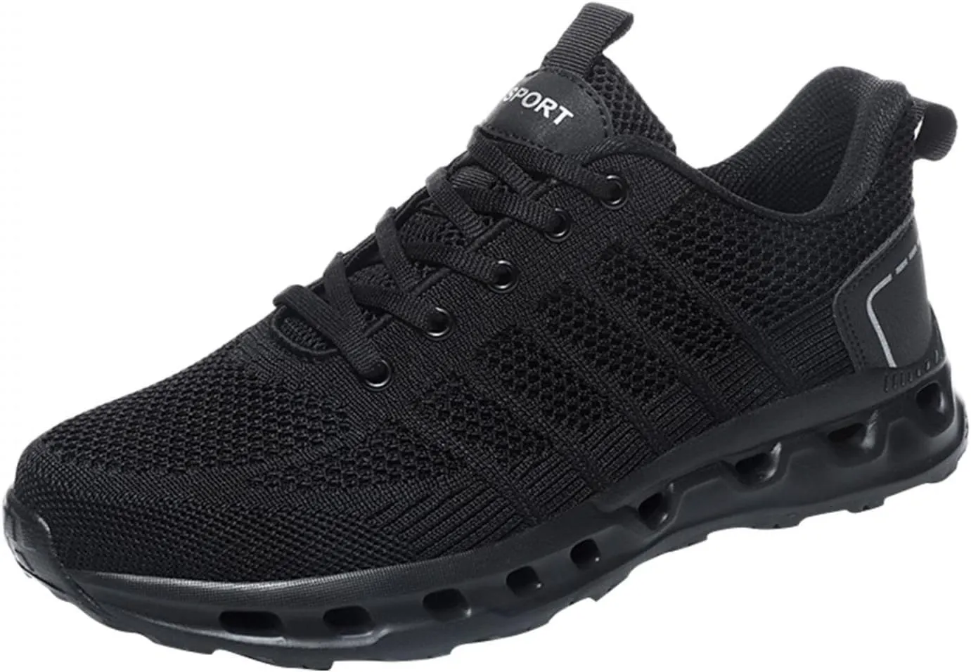 Hbeylia Tennis Athletic Running Shoes For Men Fashion Casual Lace Up Lightweight Non Slip Cushioned Sneakers Flats Low Top Memory Foam Hiking Sports Athletic Gym Jogging Tennis Trainer Shoes