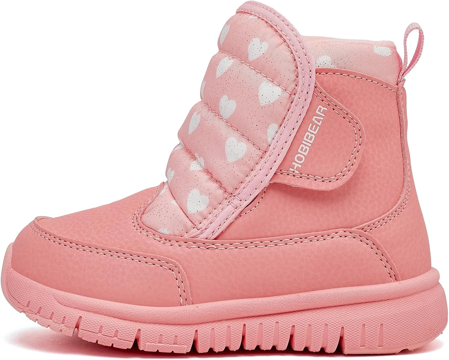 HOBIBEAR Toddler Winter Snow Boots for Boys Girls Outdoor Waterproof Warm Kids Boots