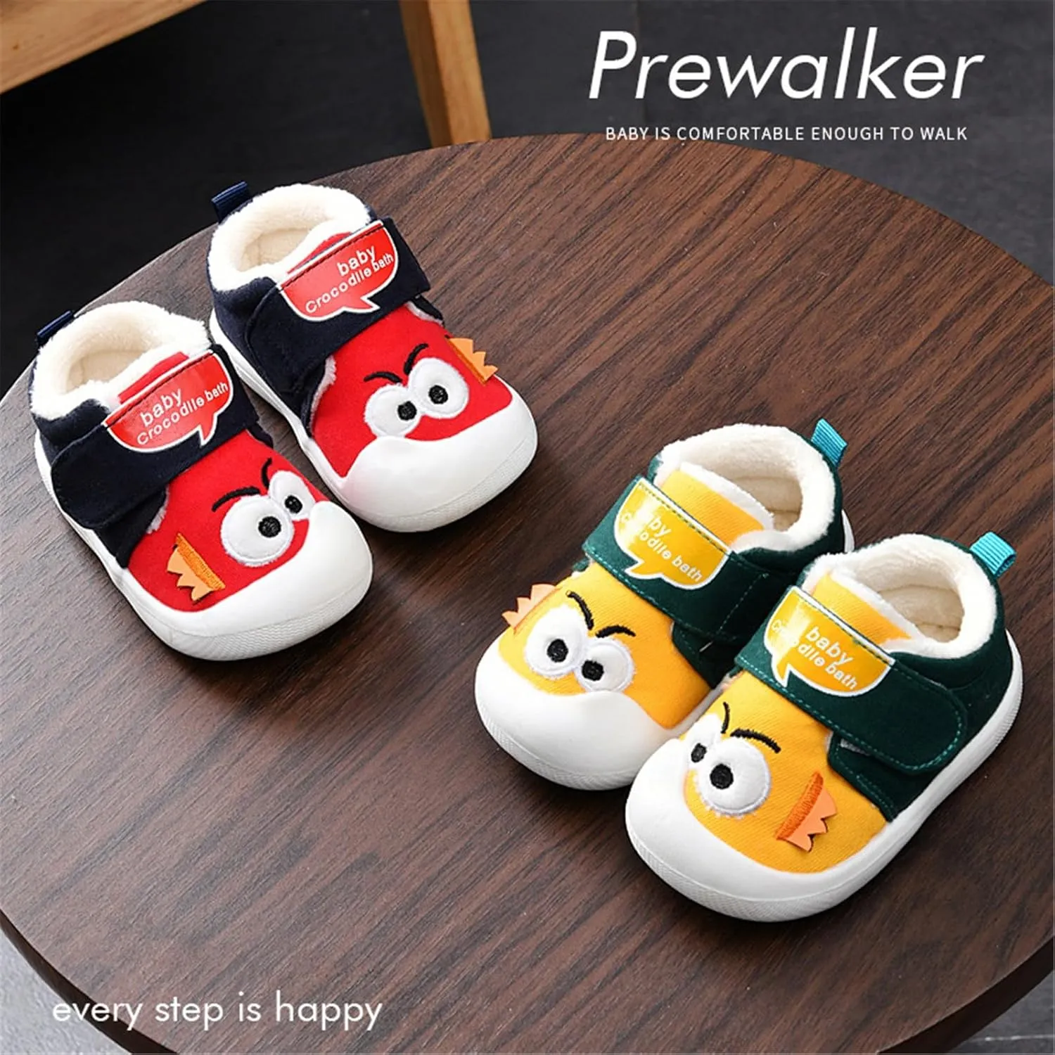 Infant Baby Boy Girl Sneakers Fall and Winter Soft Sole Non Slip Padded Cotton Shoes Infant Size 5 Shoes Boys