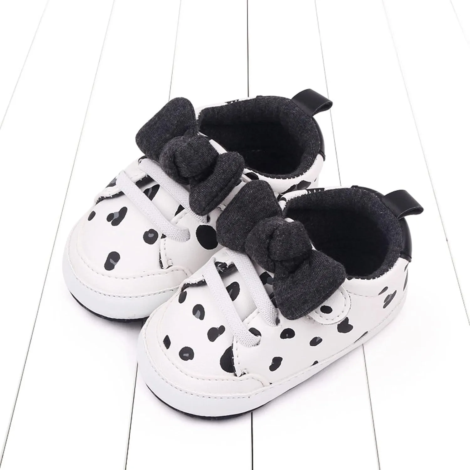 Infant Girls Cute Bow Sneakers Newborn Baby Flat Bottom Walking Shoes Lightweight Soft Warm Casual Sport Shoes