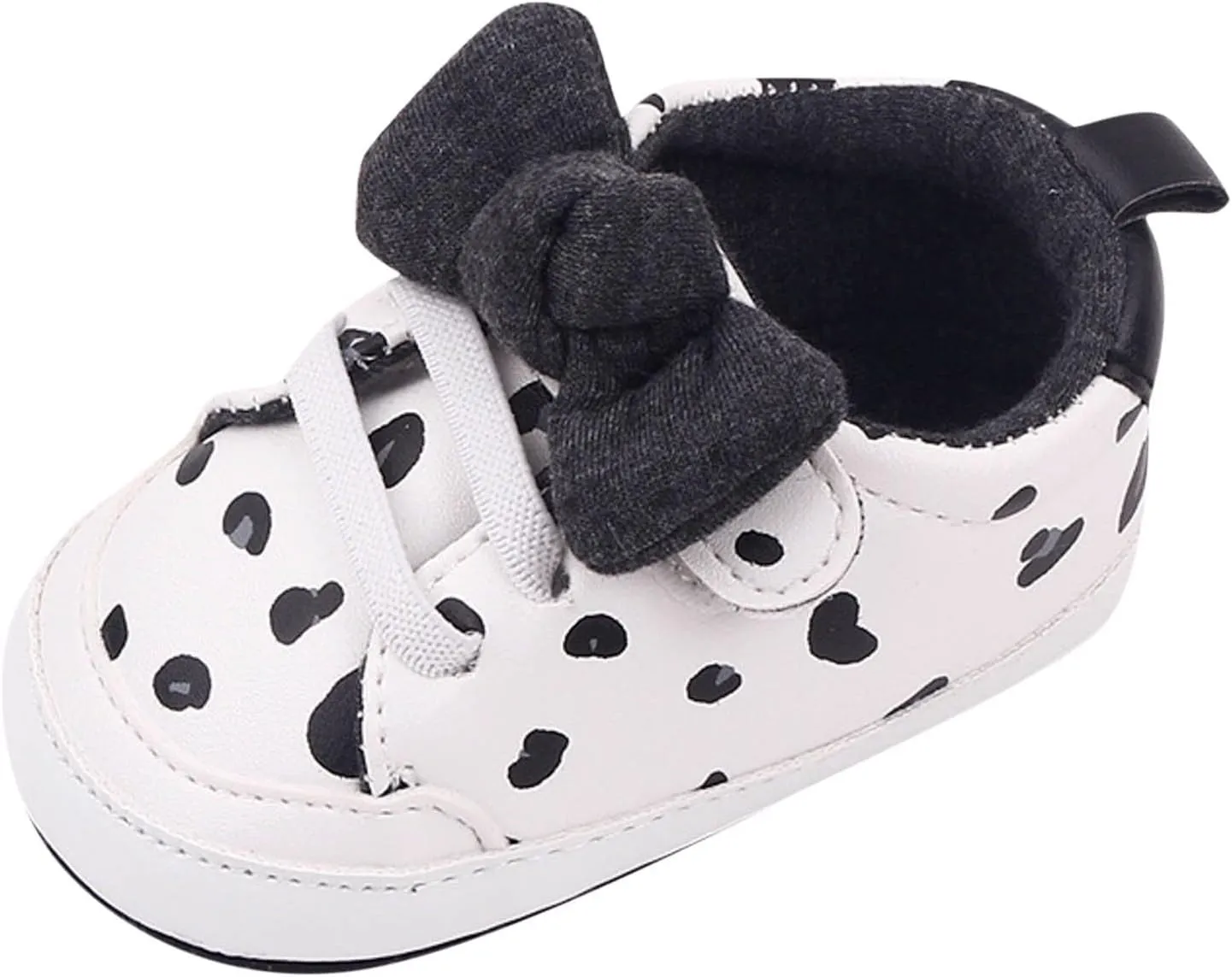 Infant Girls Cute Bow Sneakers Newborn Baby Flat Bottom Walking Shoes Lightweight Soft Warm Casual Sport Shoes