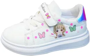 Kid Girls Cartoon Lovely Walking Sneakers for Outdoor Sport Running Travel School