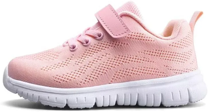 Kids Boy Girl Lightweight Solid Casual Sneakers for Outdoor Sport Running Walking