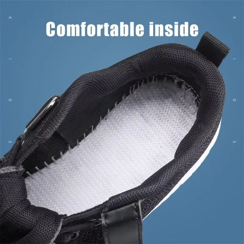 Kids Boy Girl Lightweight Solid Casual Sneakers for Outdoor Sport Running Walking