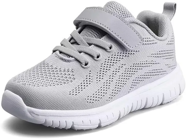Kids Boy Girl Lightweight Solid Casual Sneakers for Outdoor Sport Running Walking