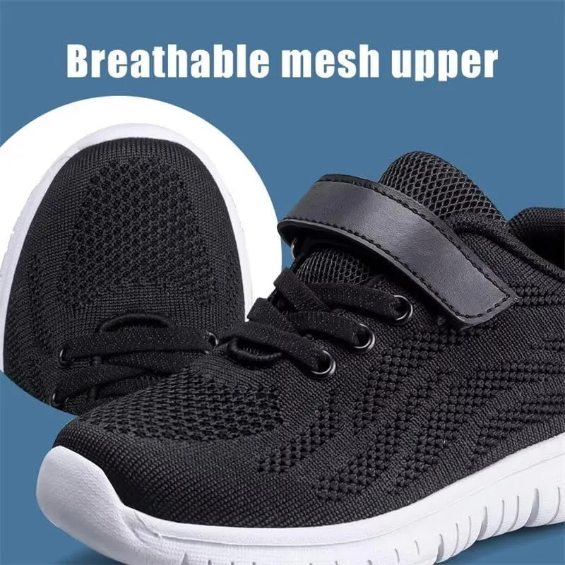 Kids Boy Girl Lightweight Solid Casual Sneakers for Outdoor Sport Running Walking