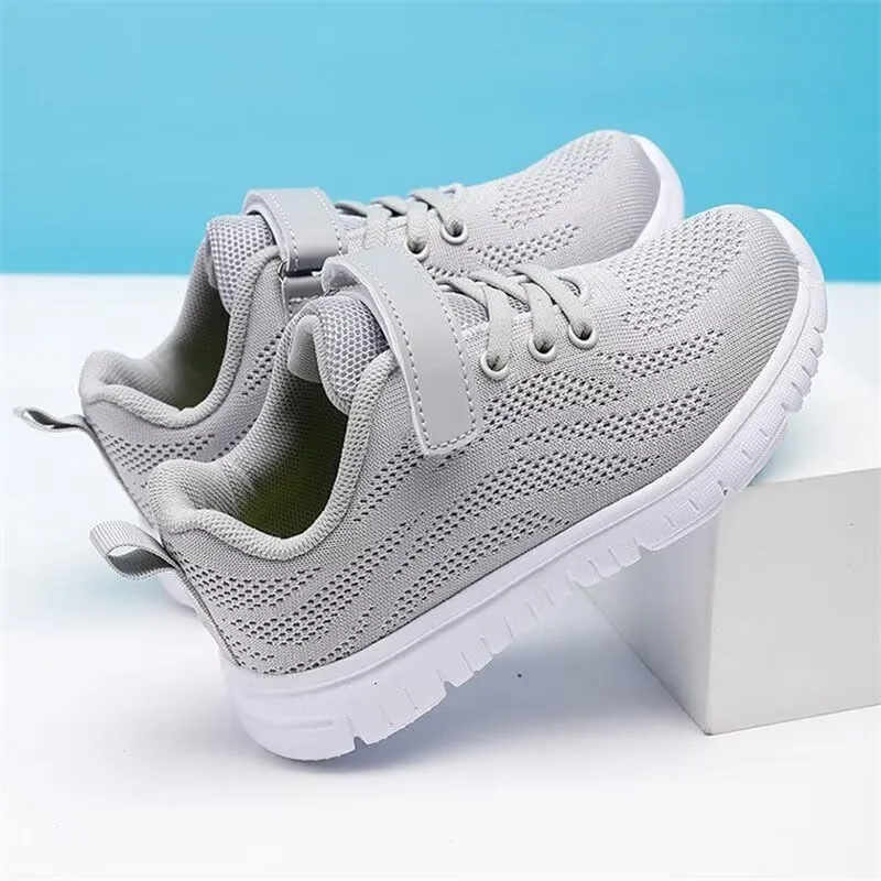 Kids Boy Girl Lightweight Solid Casual Sneakers for Outdoor Sport Running Walking