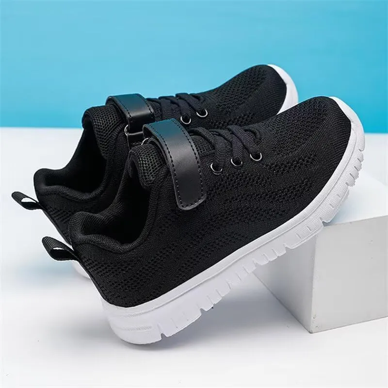 Kids Boy Girl Lightweight Solid Casual Sneakers for Outdoor Sport Running Walking